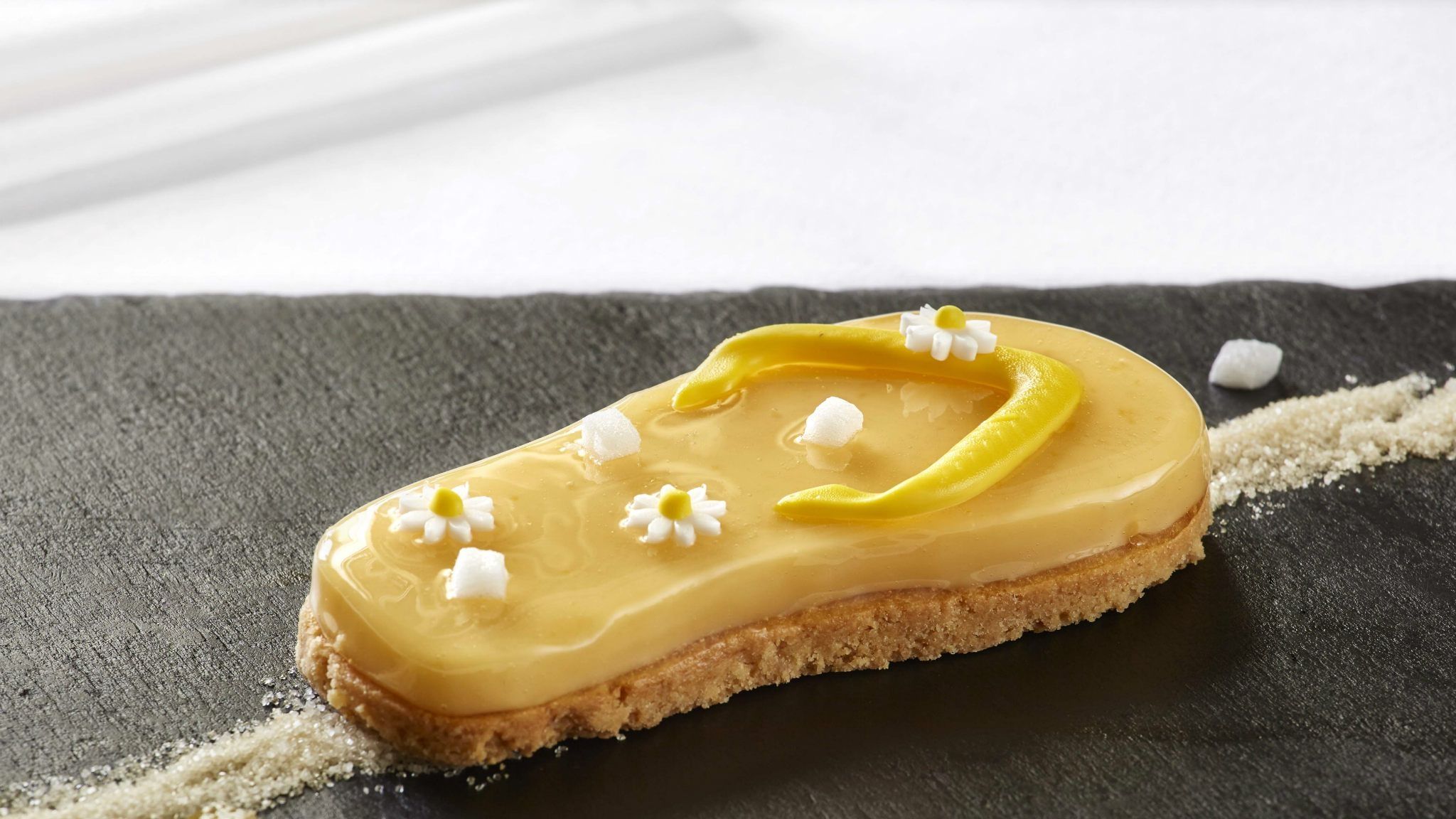La tarte citron dessert by Arnaud Larher, served at King George Hotel Athens