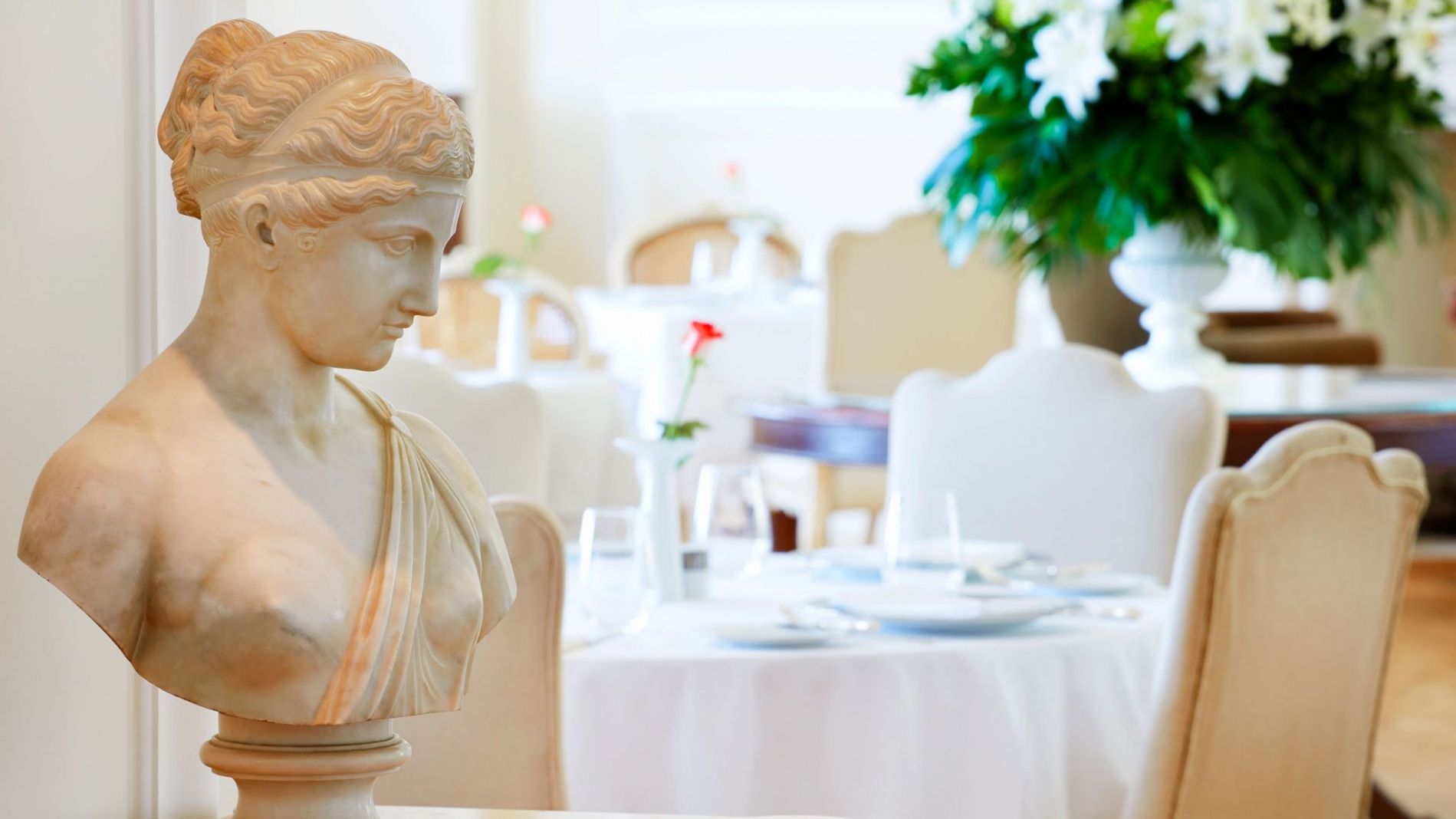 Hebe's Statue Tudor Hall Restaurant